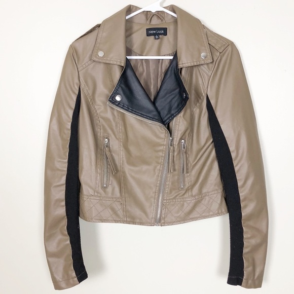 New Look Jackets & Blazers - |New Look| Brown Moto Jacket